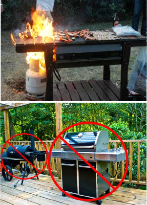 safety cooking outdoors