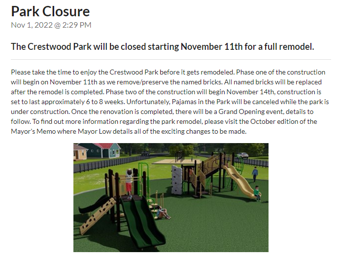 Park Notification