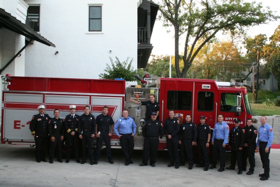 Terrell Hills Fire Department with Fire Engine